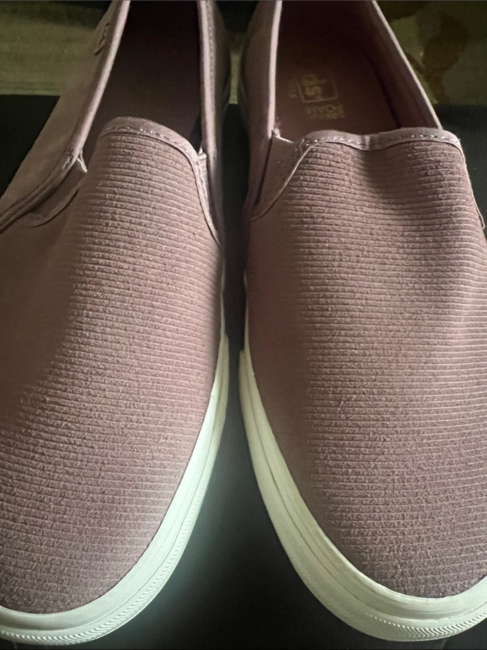 Keds Slip-On Loafers in Dusty Rose with White Sole